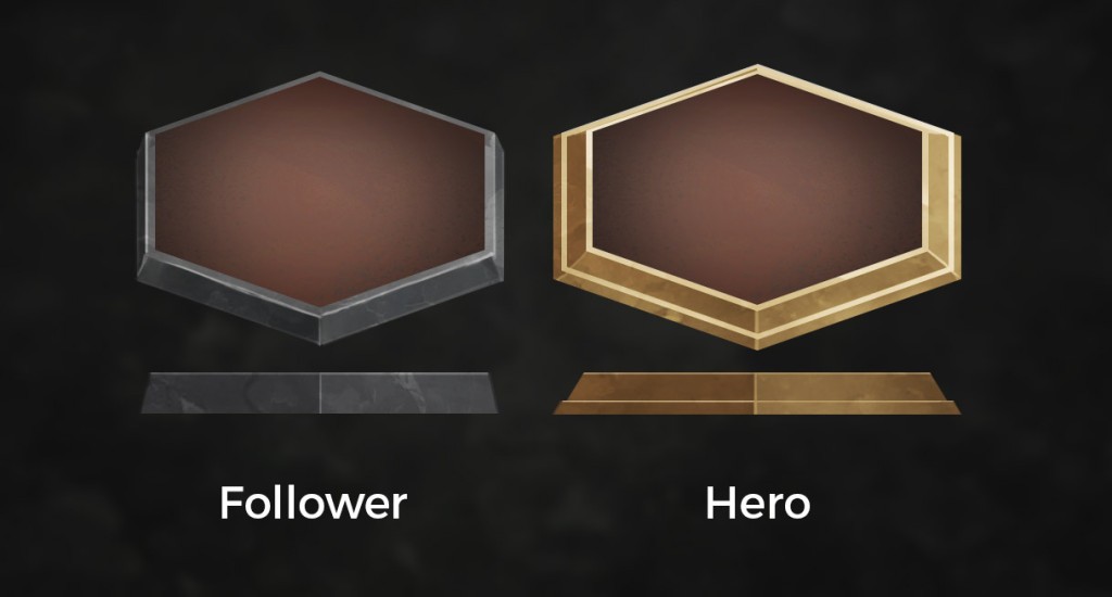 Unit bases: one for heroes and one for non-heroes.